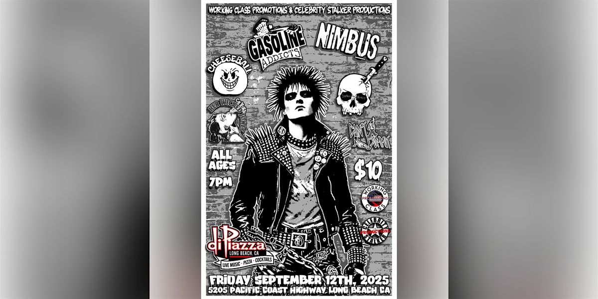 Switchblade Cheeseball GasolineAddicts Nimbus Can'tCommit HerWickedJones, 12 September | Event in Long Beach