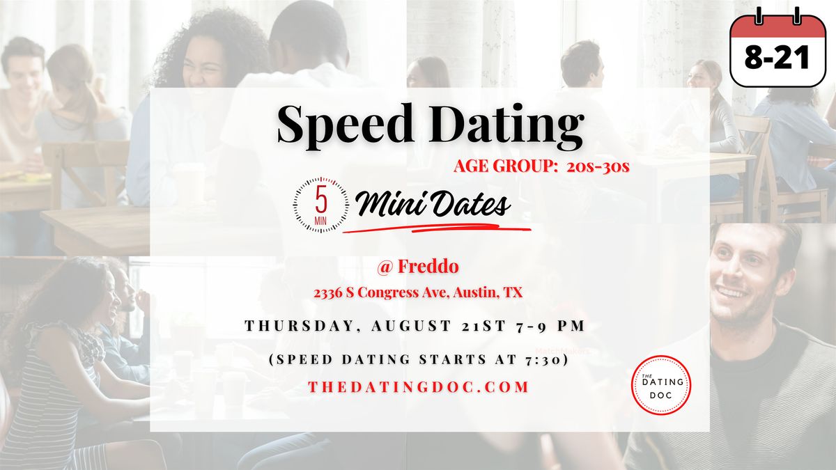 Austin Speed Dating (Ages: 20s-30s), 21 August | Event in Austin | AllEvents