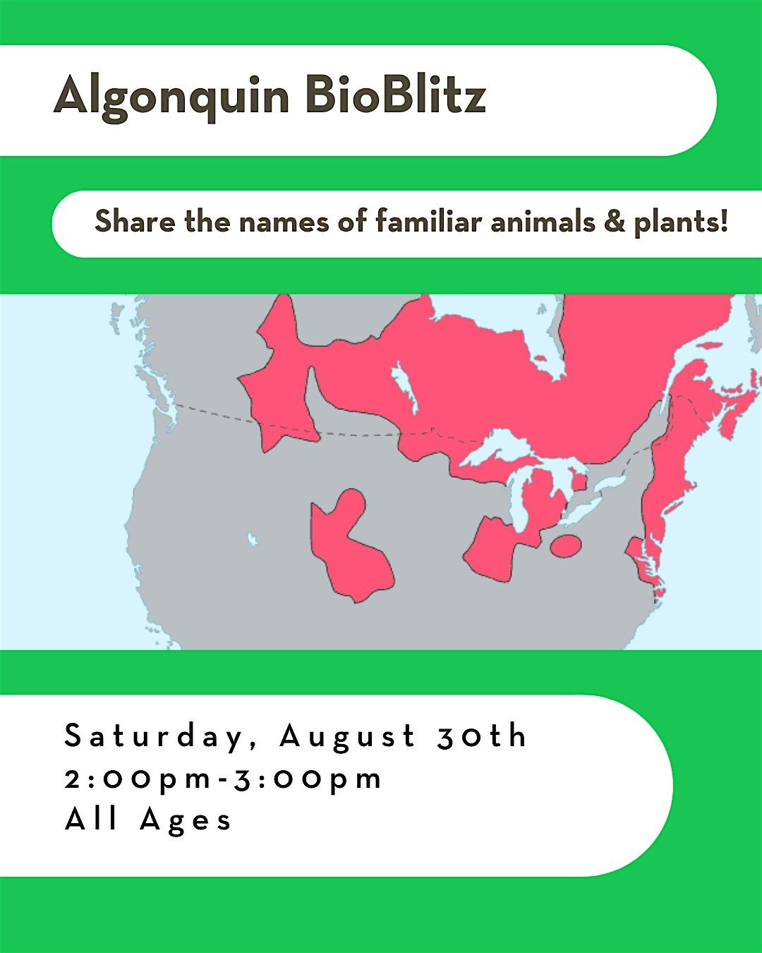 Share the Names: Algonquin BioBlitz, 30 August | Event in Wantagh | AllEvents