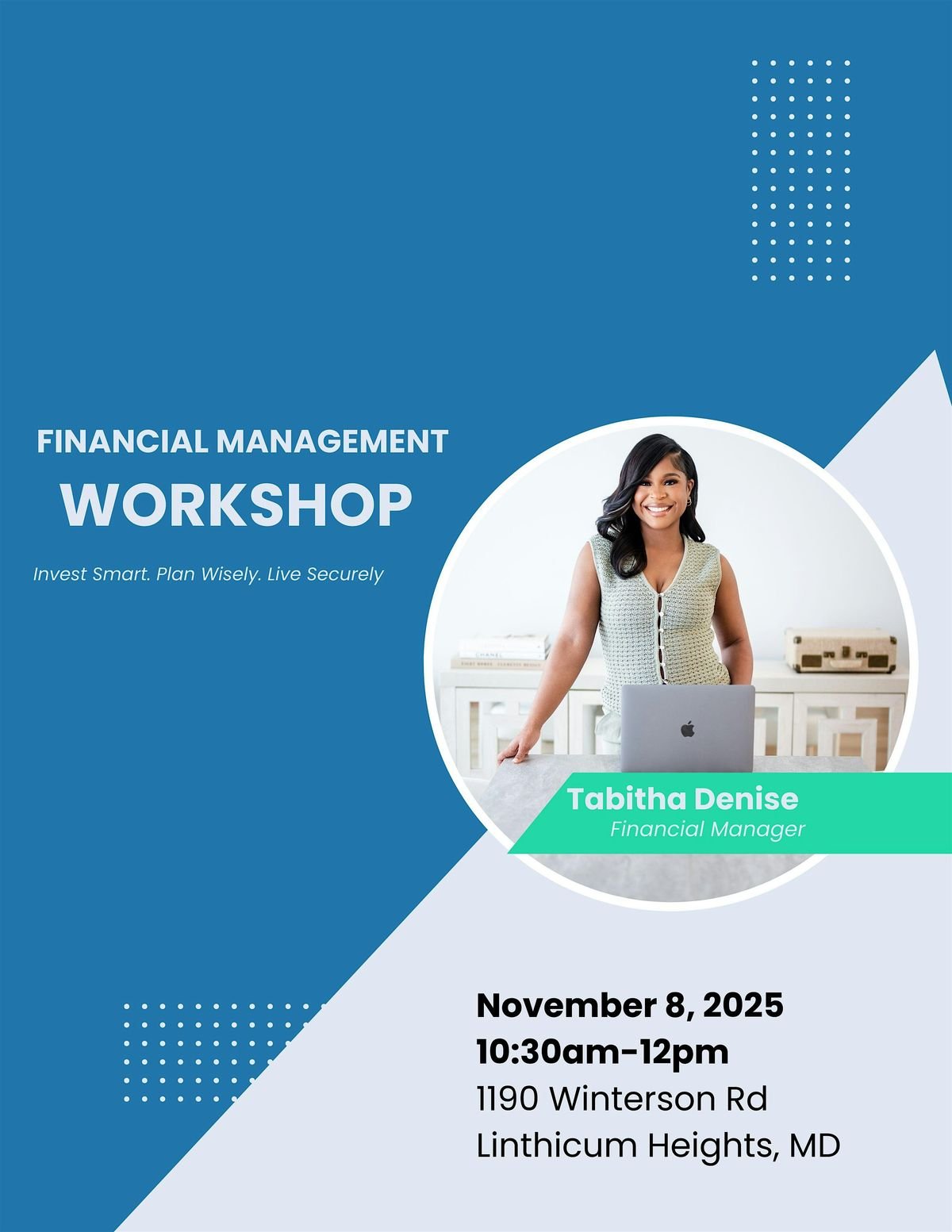 Financial Management Workshop, 8 November | Event in Linthicum Heights | AllEvents