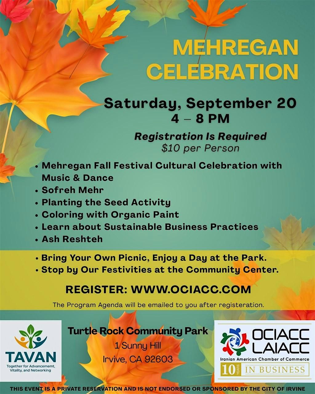 Mehregan Celebration, 20 September | Event in Irvine | AllEvents