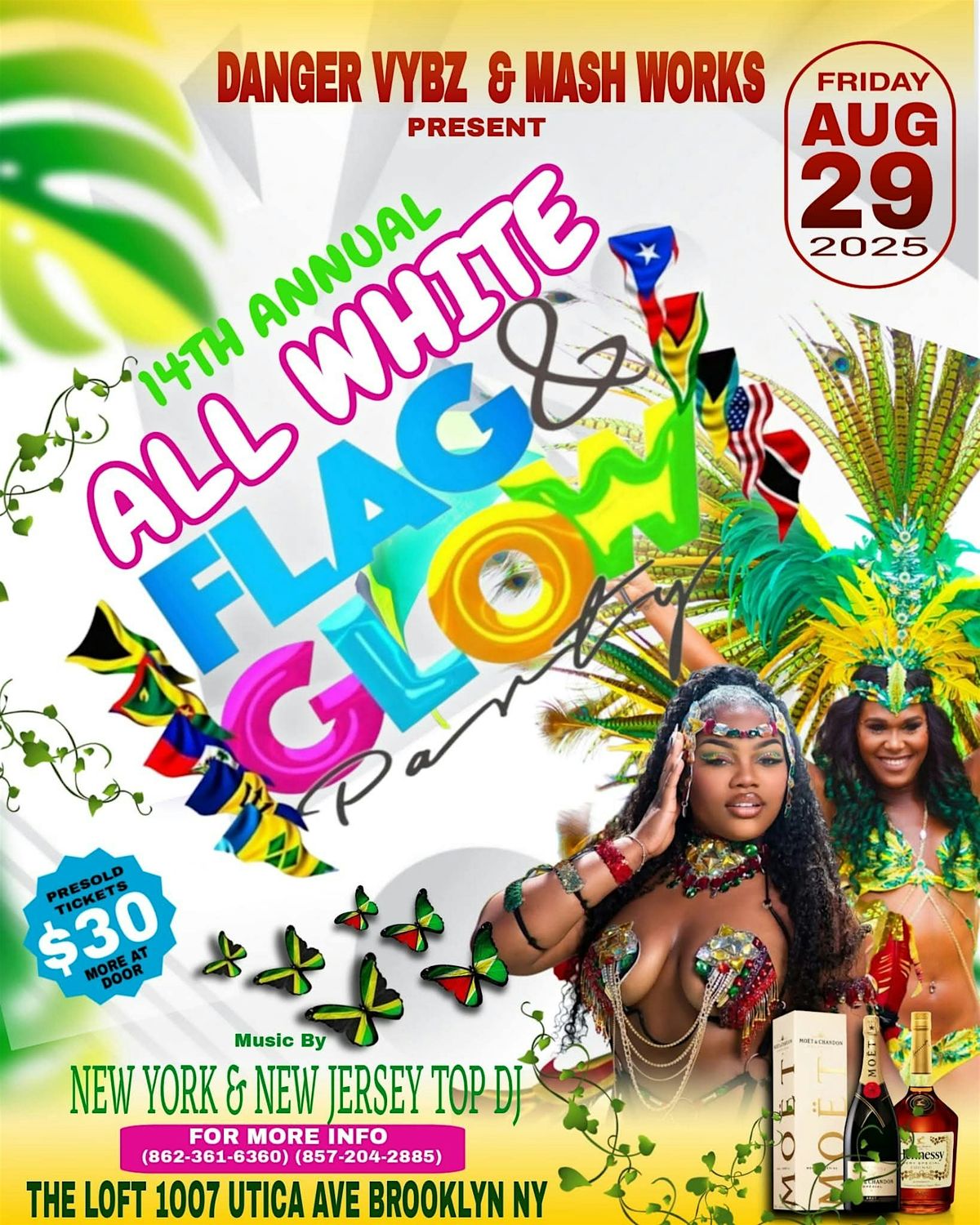 ALL WHITE FLAG & GLOW PARTY, 29 August | Event in Brooklyn | AllEvents