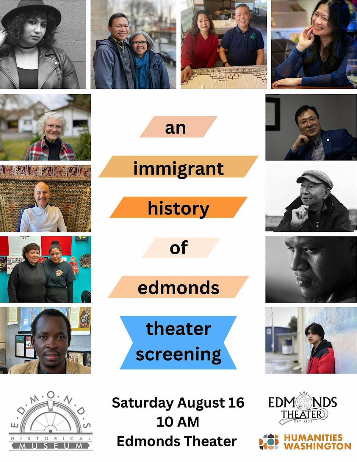 An Immigrant History of Edmonds Theater Screening, 16 August | Event in Edmonds | AllEvents