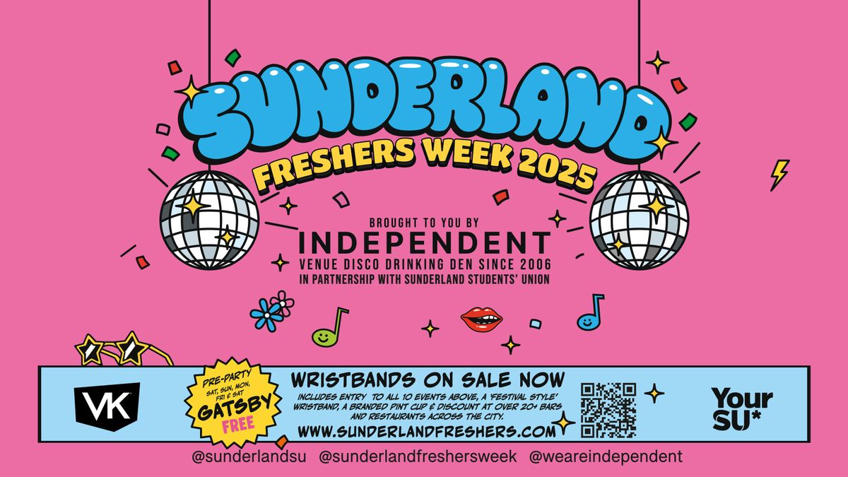 Sunderland Freshers Week 2025, 13 September | Event in Sunderland | AllEvents