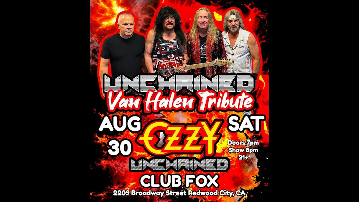UNCHAINED - UNCHAINED VAN HALEN w/OZZY UNCHAINED, 30 August | Event in Redwood City | AllEvents