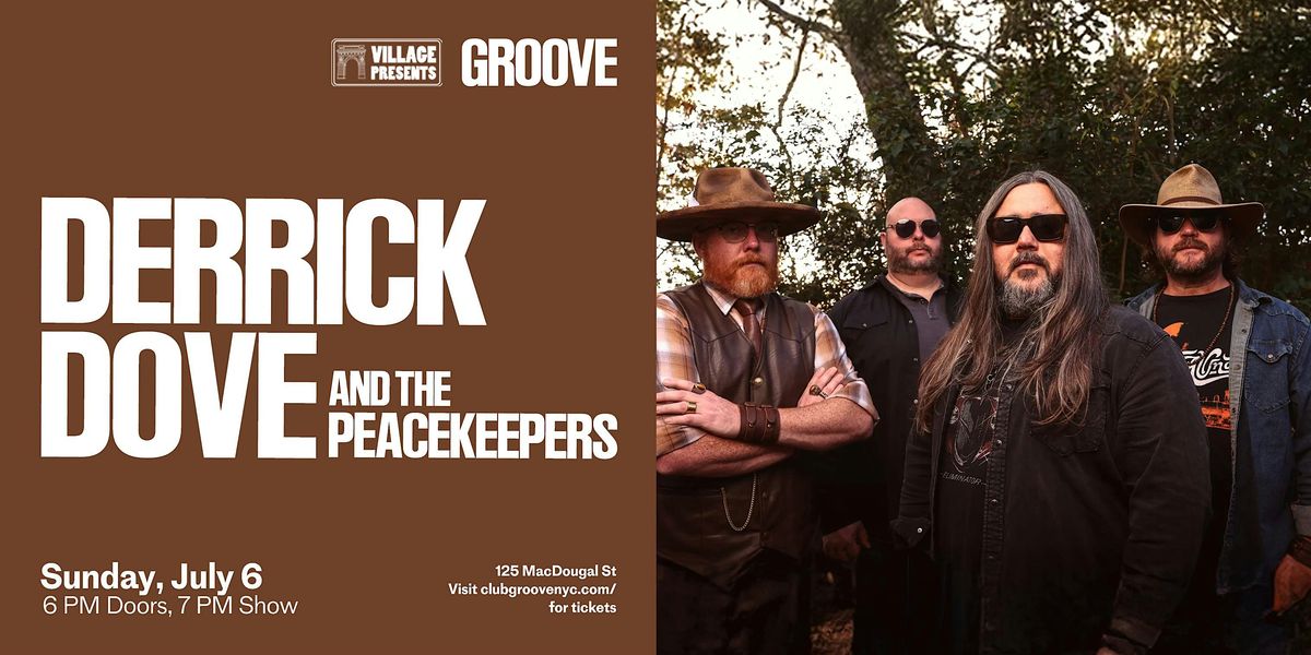 Derrick Dove & The Peacekeepers, 6 July | Event in New York | AllEvents
