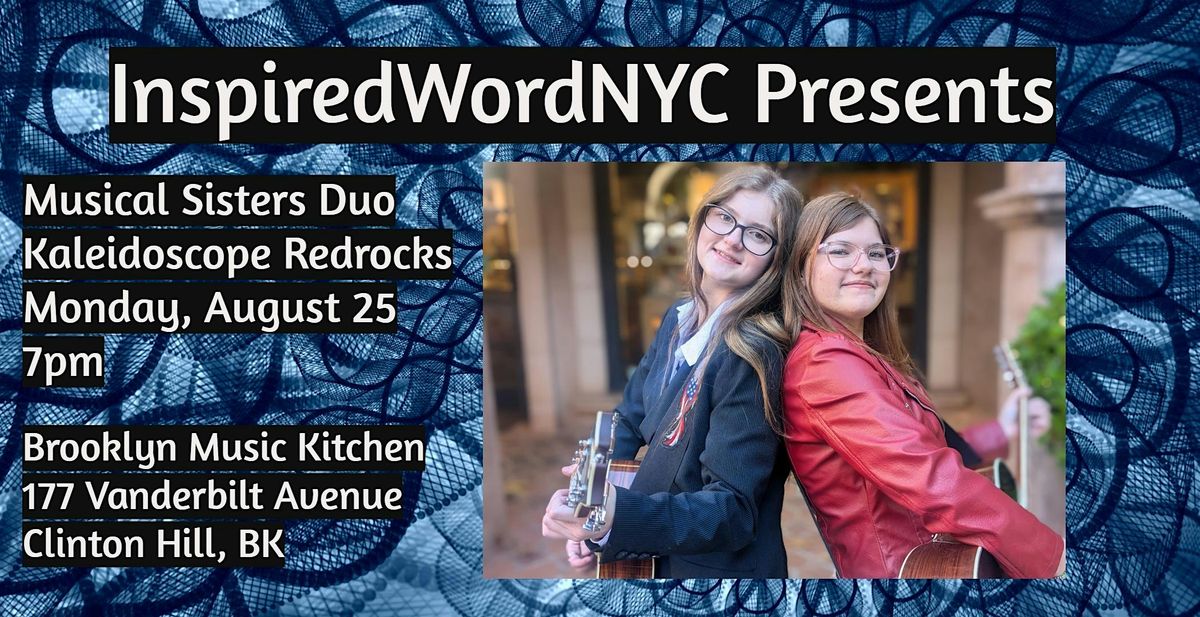 InspiredWordNYC Presents Musical Duo Kaleidoscope Redrocks at BMK, 25 August | Event in Brooklyn | AllEvents