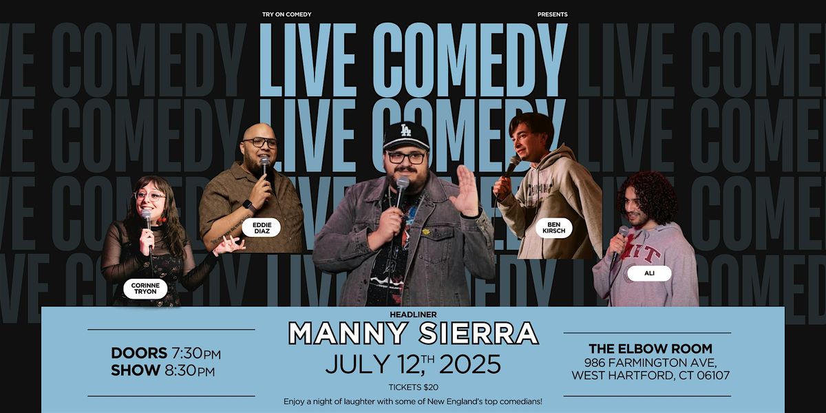 Live Comedy at The Elbow Room, 12 July | Event in West Hartford | AllEvents