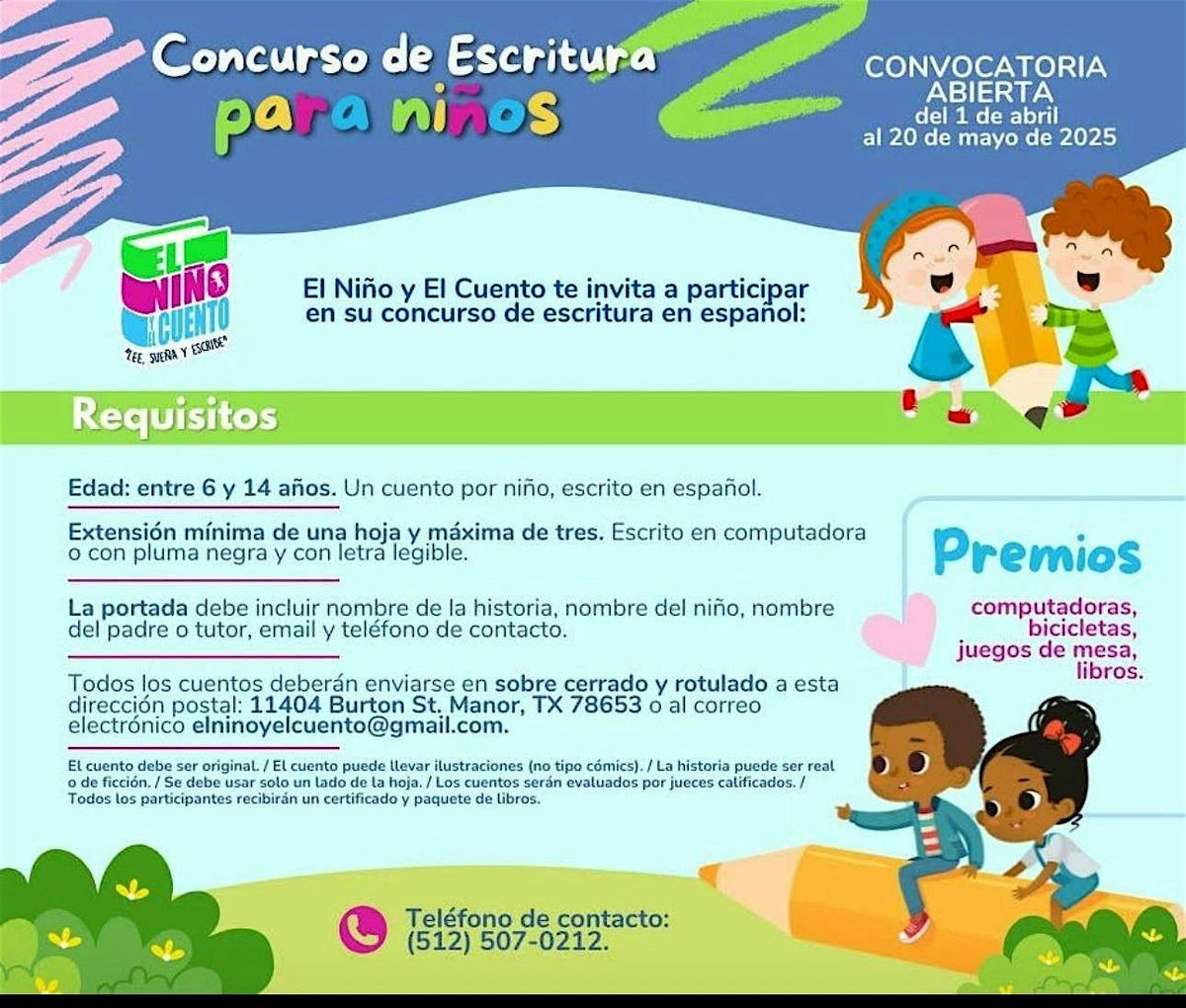 Premiación 2025 del Concurso El Niño y el cuento, 29 August | Event in Austin | AllEvents