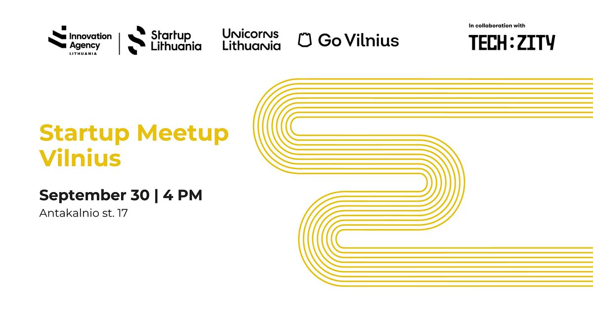 Startup Meetup Vilnius, 30 September | Event in Vilnius | AllEvents