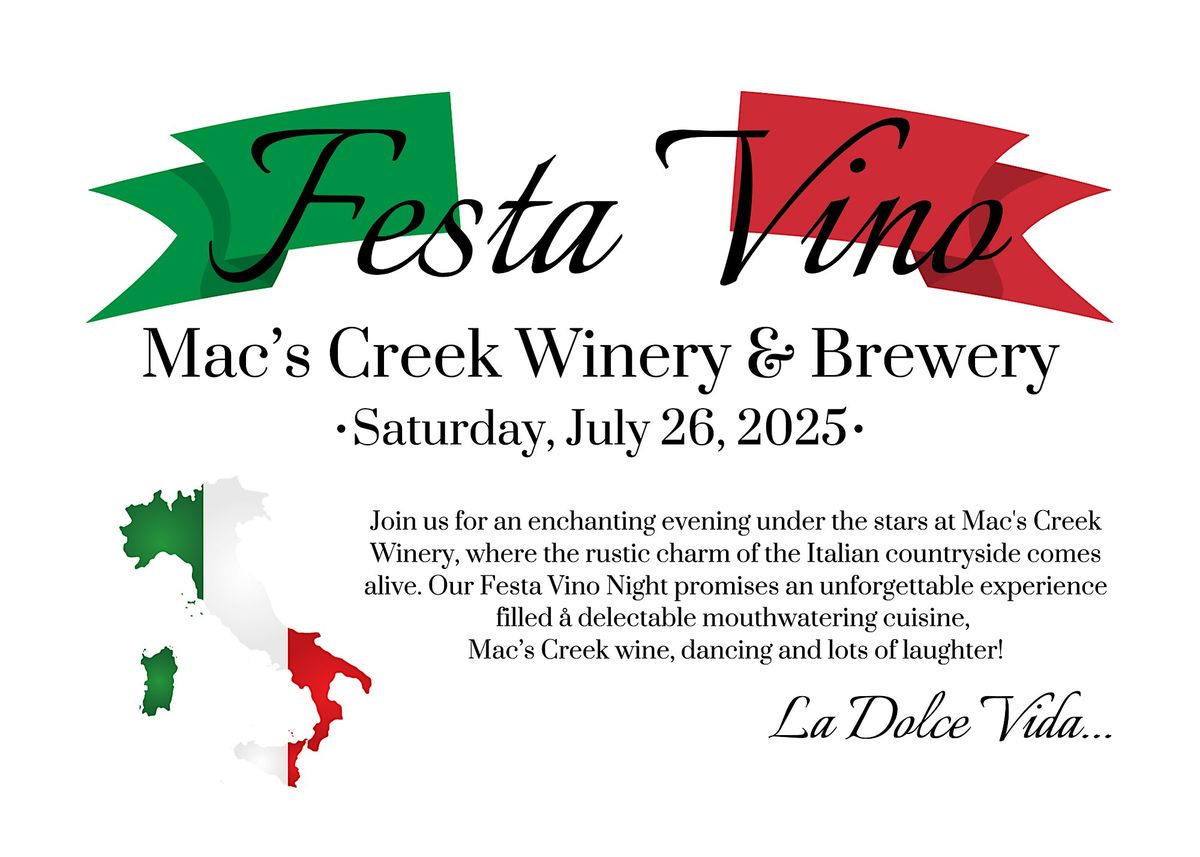 Festa Vino, 26 July | Event in Lexington | AllEvents