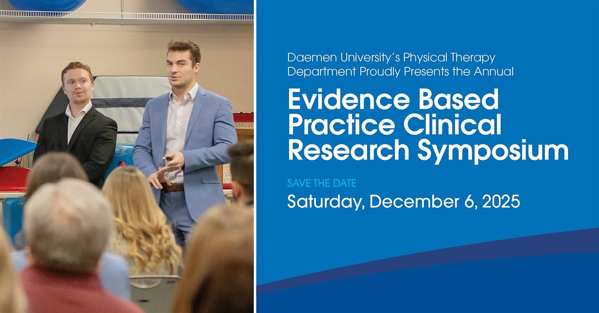 2025 Evidence Based Practice Clinical  Research  Symposium, 6 December | Event in Amherst | AllEvents