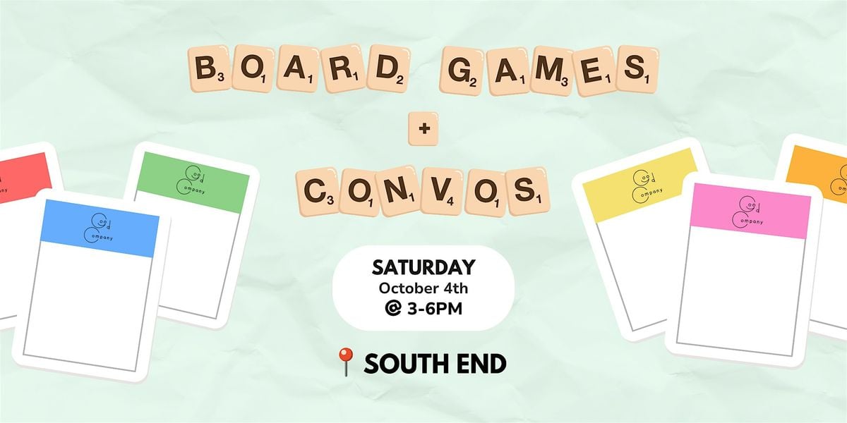 FREE Board Game and Convos! | Event in Boston | AllEvents