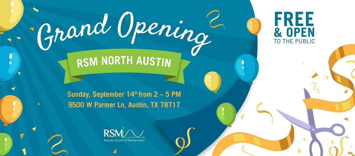Grand Opening RSM North Austin, 14 September | Event in Austin | AllEvents