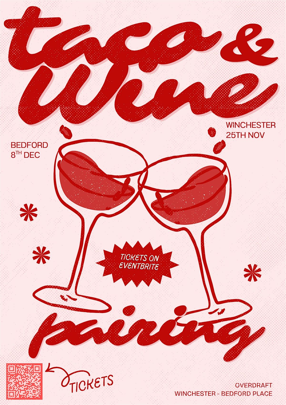 TACO & WINE PAIRING - BEDFORD PLACE, 8 December | Event in Winchester | AllEvents