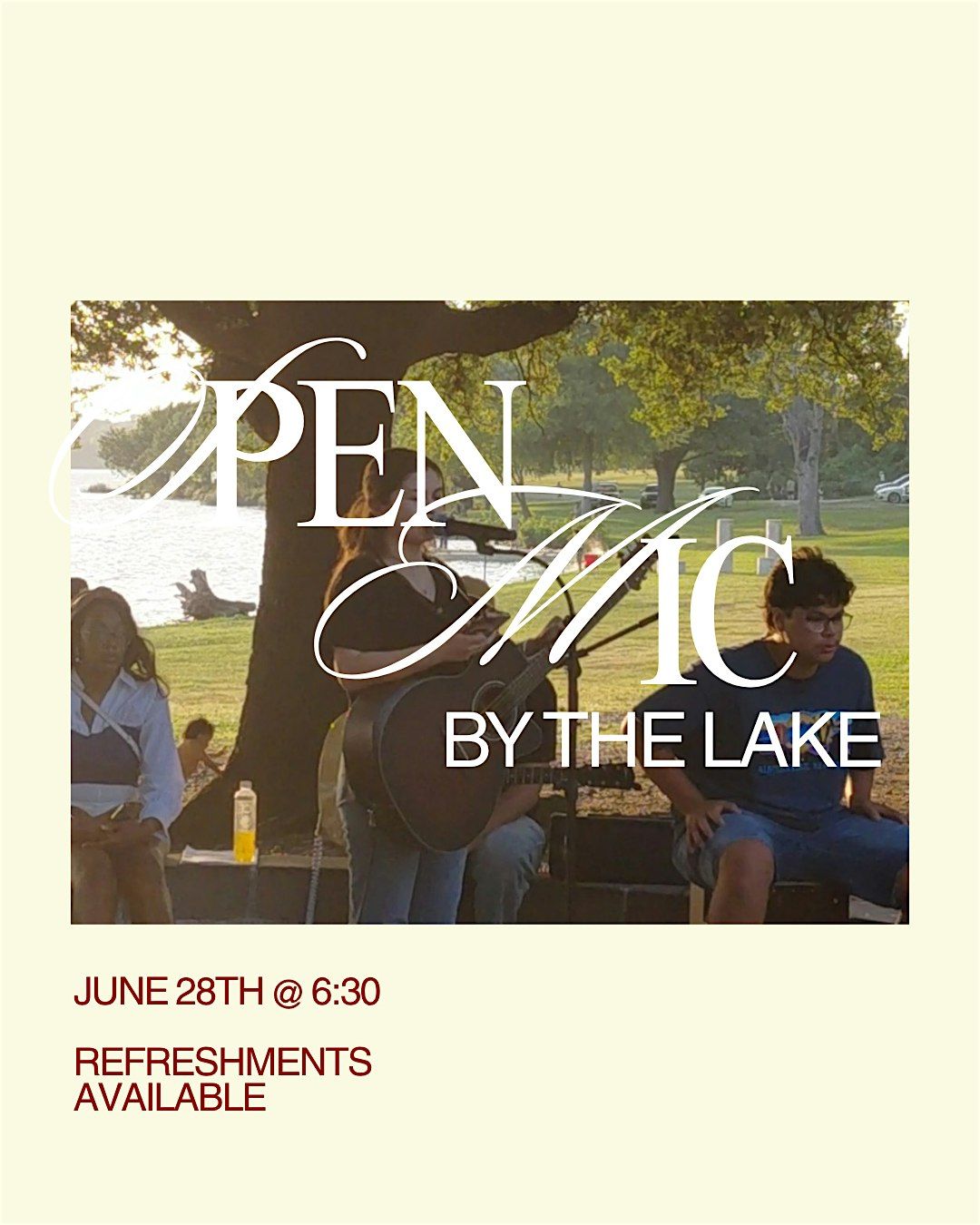 Christian Open Mic by Lake, 28 June | Event in Dallas | AllEvents
