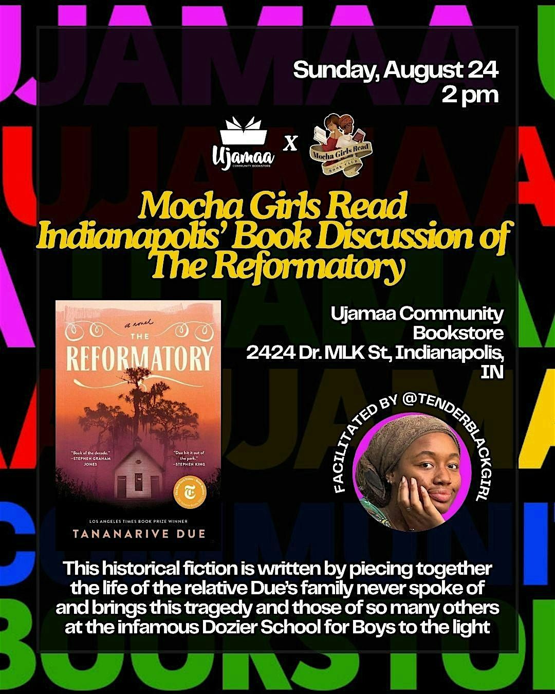 Mocha Girls Read Book Discussion of "The Reformatory" by Tananarive Due, 24 August | Event in Indianapolis