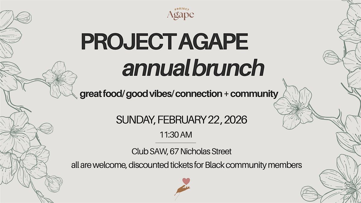 Project Agape's First Annual Brunch, 22 February | Event in Ottawa | AllEvents
