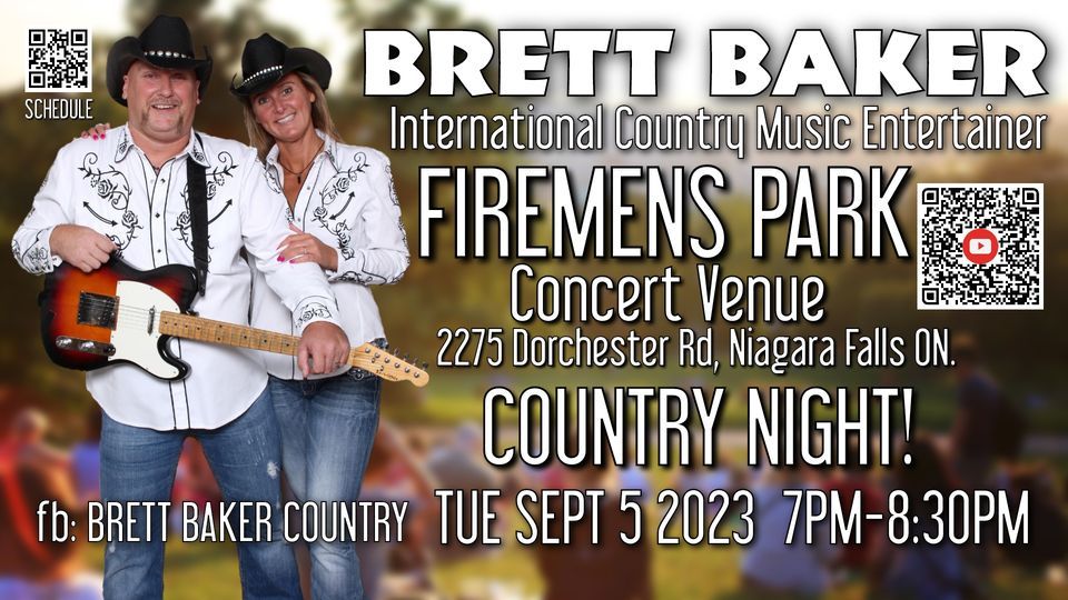 LIVE COUNTRY MUSIC CONCERT!!! , Firemen's Park, Niagara Falls