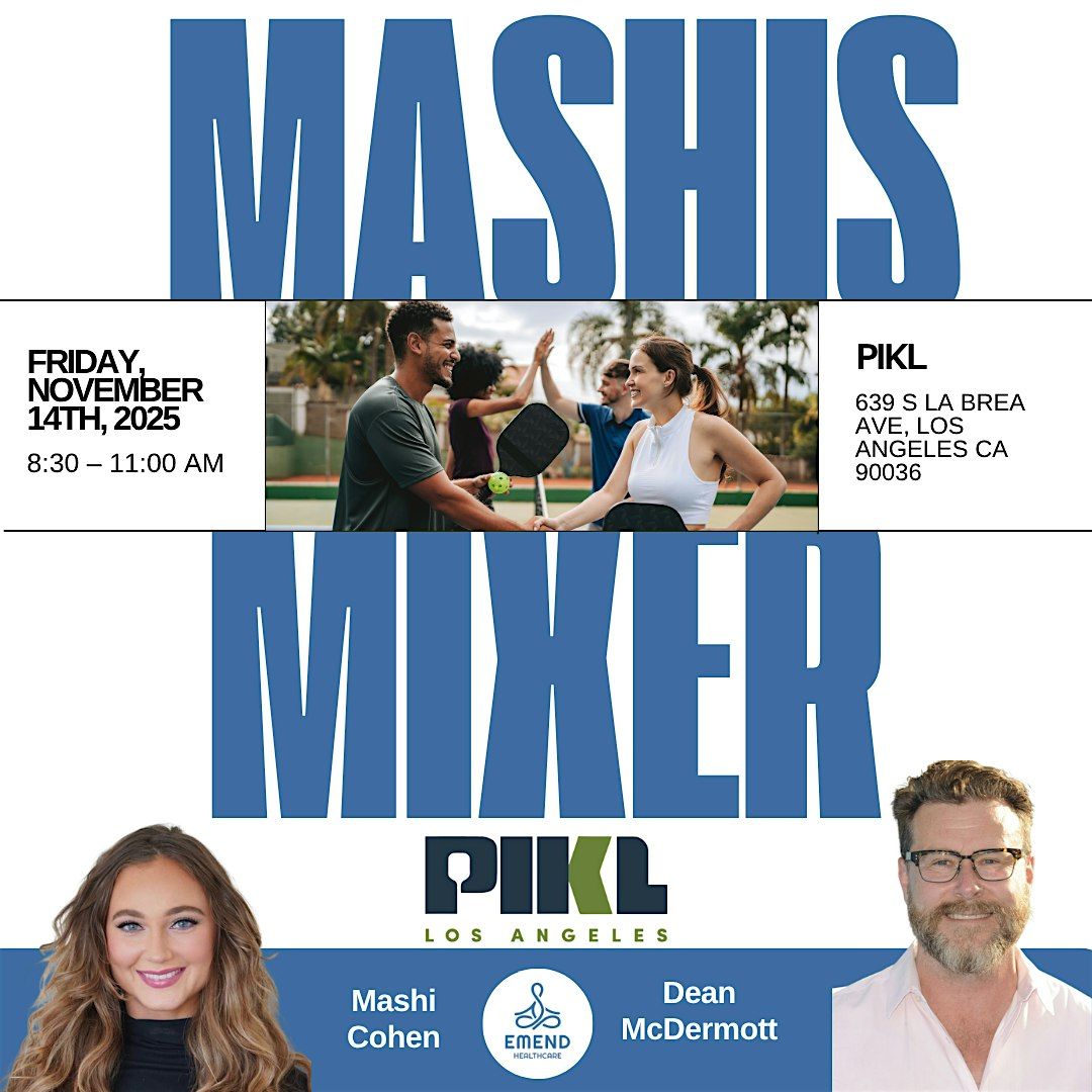 Mashi’s Mixer on the Courts Returns - EMEND Healthcare, 5 December | Event in Los Angeles | AllEvents