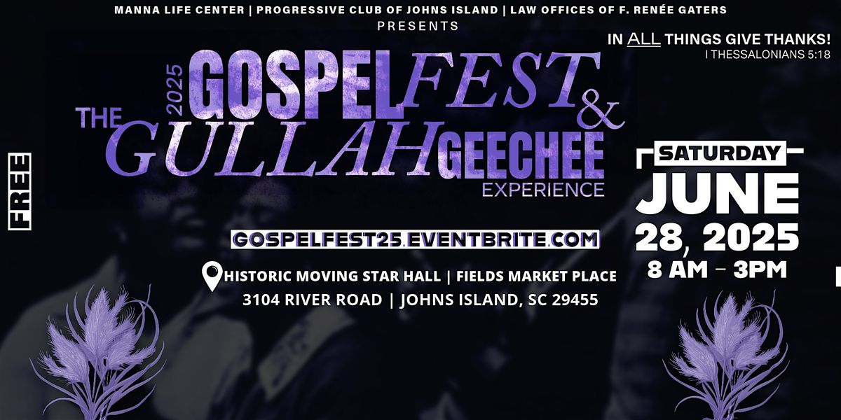 Gospel Fest 2025 - The Gullah Geechee Experience, 28 June | Event in Johns Island | AllEvents