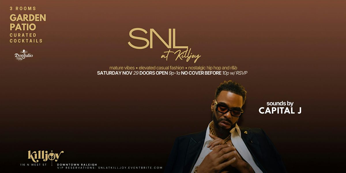 SNL at Killjoy, 29 November | Event in Raleigh | AllEvents