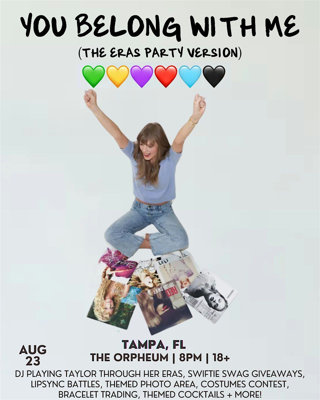 You Belong With Me: A Taylor Swift Dance Party, 23 August | Event in Tampa | AllEvents