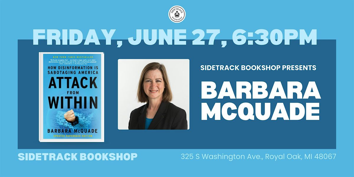 Attack From Within by Barbara McQuade, 27 June | Event in Royal Oak | AllEvents