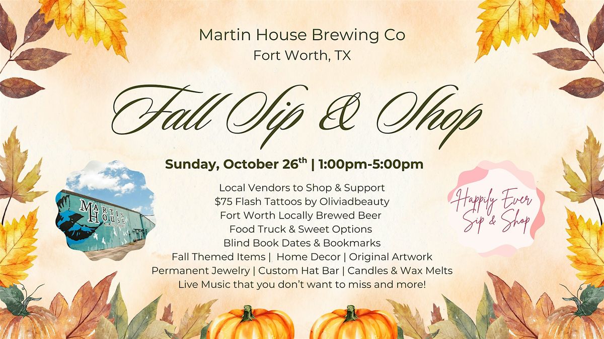 Fort Worth Fall Sip & Shop + Local Vendors, 26 October | Event in Fort Worth | AllEvents