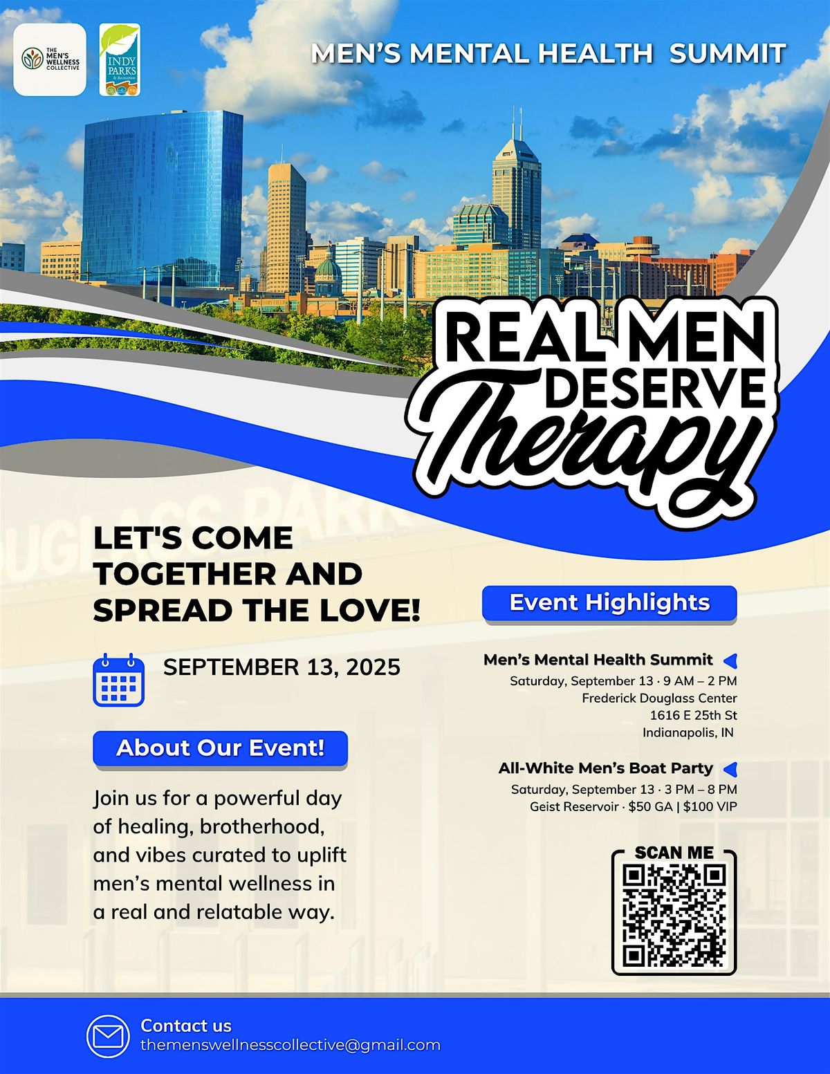 Real Men Deserve Therapy - Men’s Mental Health Day, 13 September | Event in Indianapolis | AllEvents