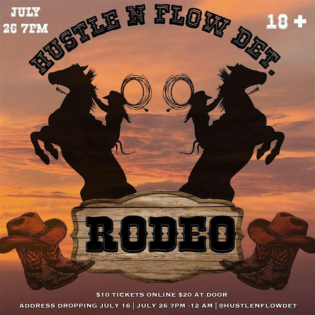 Hustle N' Flow Det. Rodeo, 26 July | Event in Detroit | AllEvents