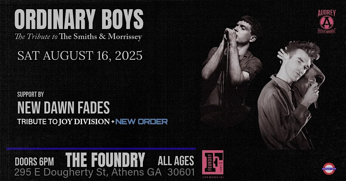 Ordinary Boys: Tribute to The Smiths & Morrissey, 16 August | Event in Athens | AllEvents