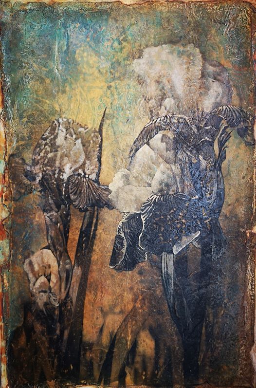 Mixed Media Delight! Gel Transfer with Acrylics, Inglewood Art Supplies, Calgary, December 1