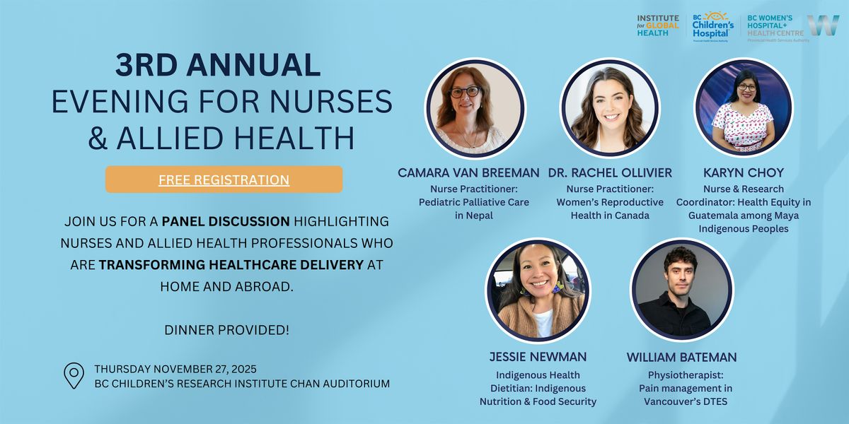 Drivers of Change: Champions of Care in Nursing and Allied Health, 27 November | Event in Vancouver | AllEvents