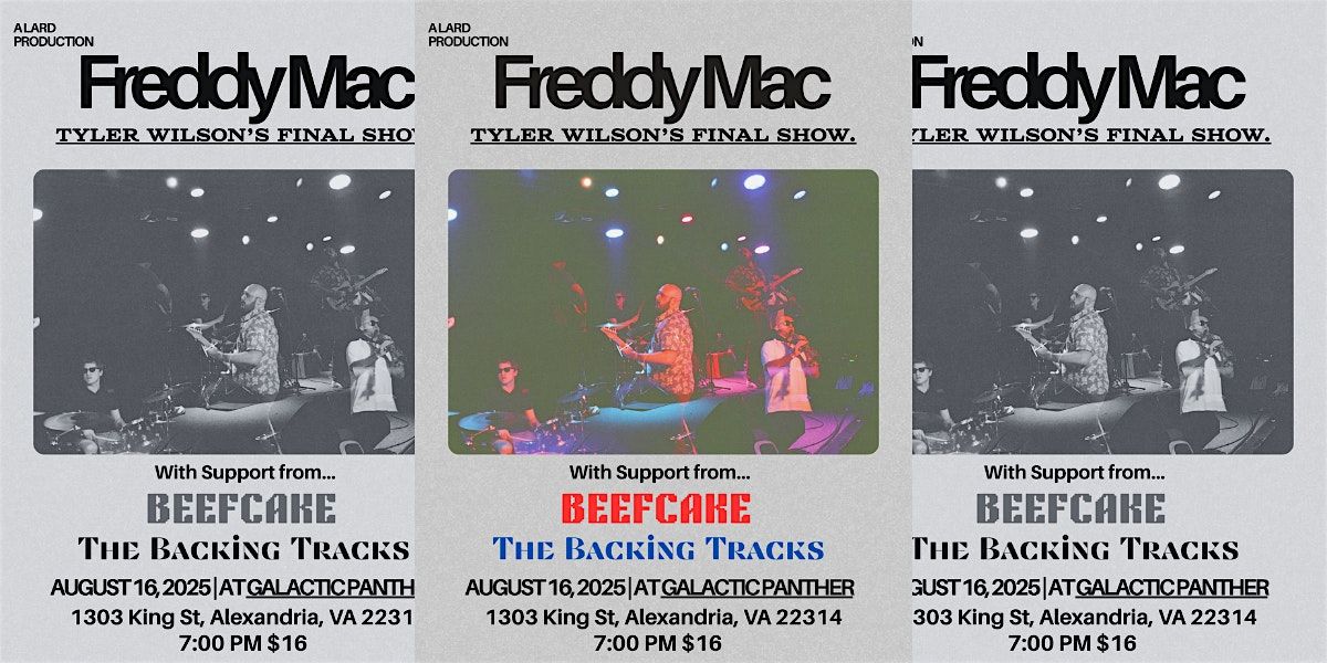 Freddy Mac: Tyler Wilson's Last Waltz,  Beefcake and The Backing Tracks, 16 August | Event in Alexandria | AllEvents