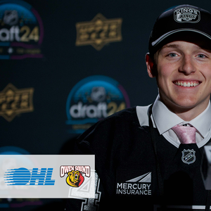 Owen Sound Attack at Kingston Frontenacs at Slush Puppie Place