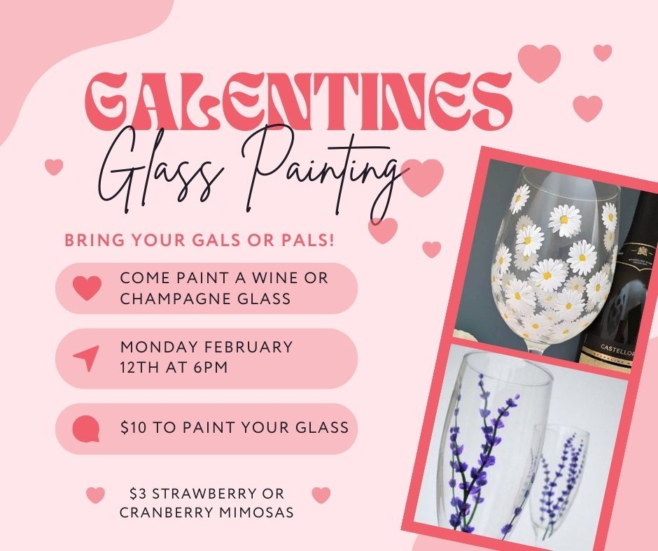 Galentines Glass Painting, Back Alley Bar & Grill, Williamsport