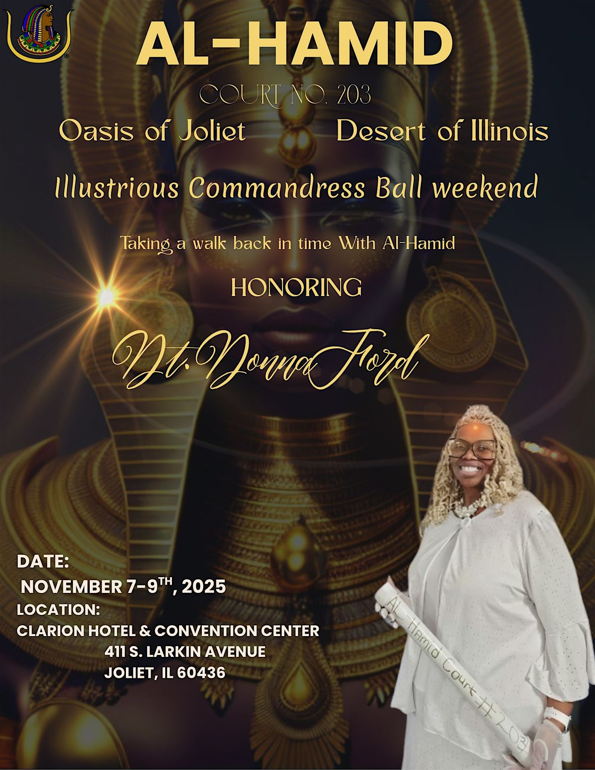 Al-Hamid Ct #203 Commandress Ball Weekend, 7 November | Event in Joliet | AllEvents
