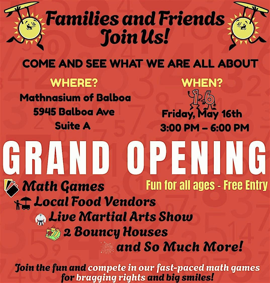 Mathnasium Balboa Grand Opening Party! | Event in San Diego | AllEvents