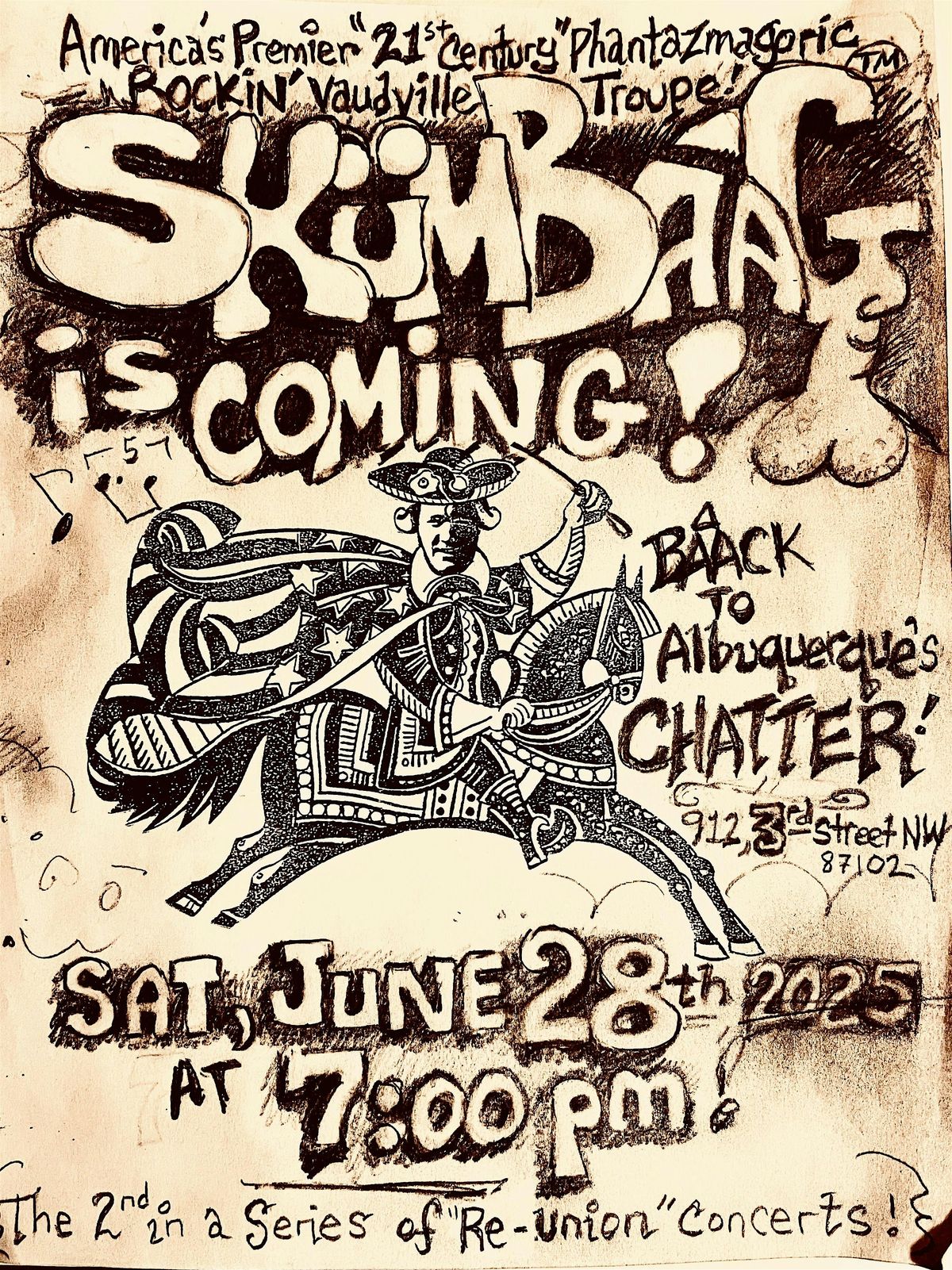 Skümbaag Returns- Again!, 28 June | Event in Albuquerque | AllEvents