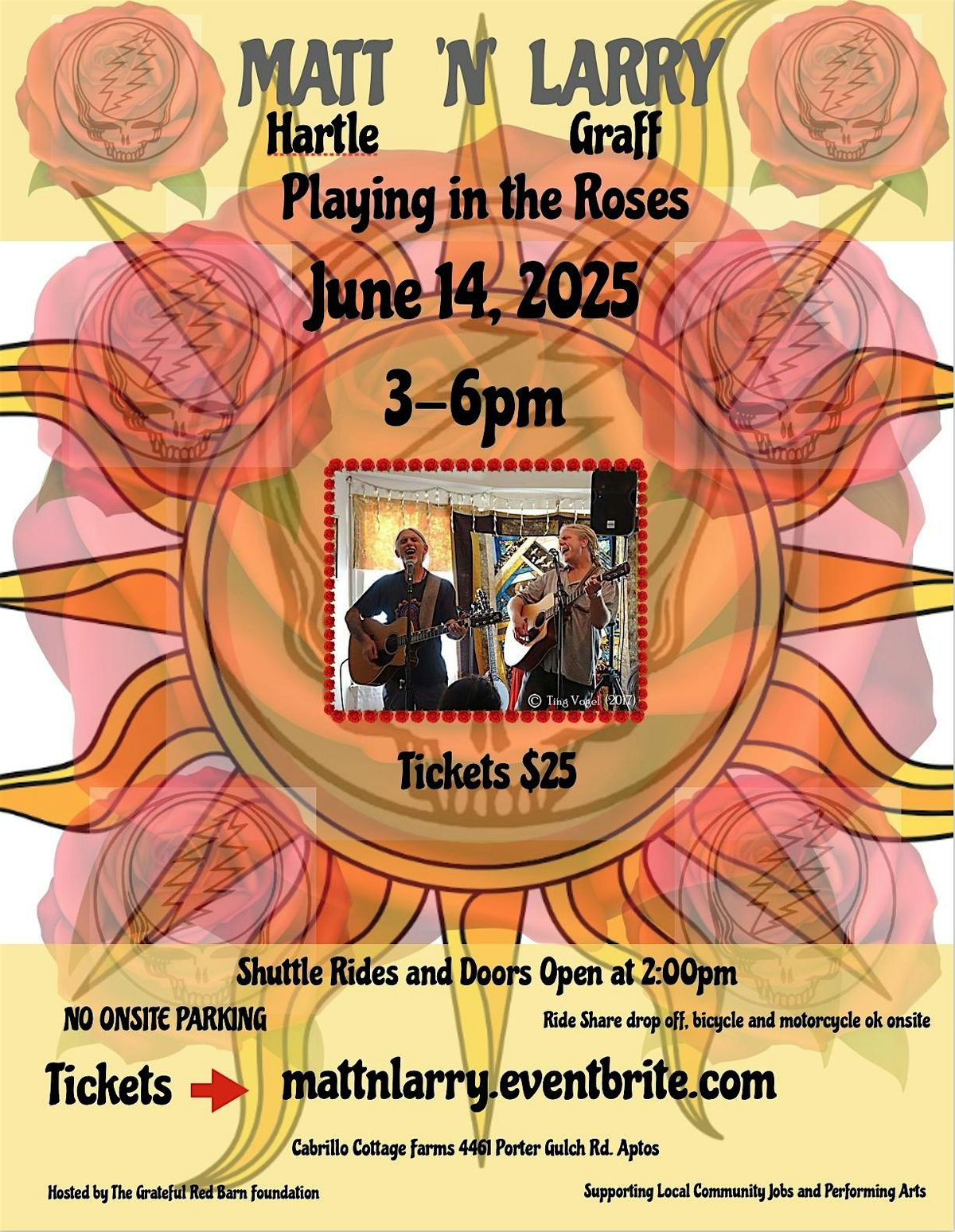 Matt Hartle ‘N’ Larry Graff, 14 June | Event in Aptos | AllEvents