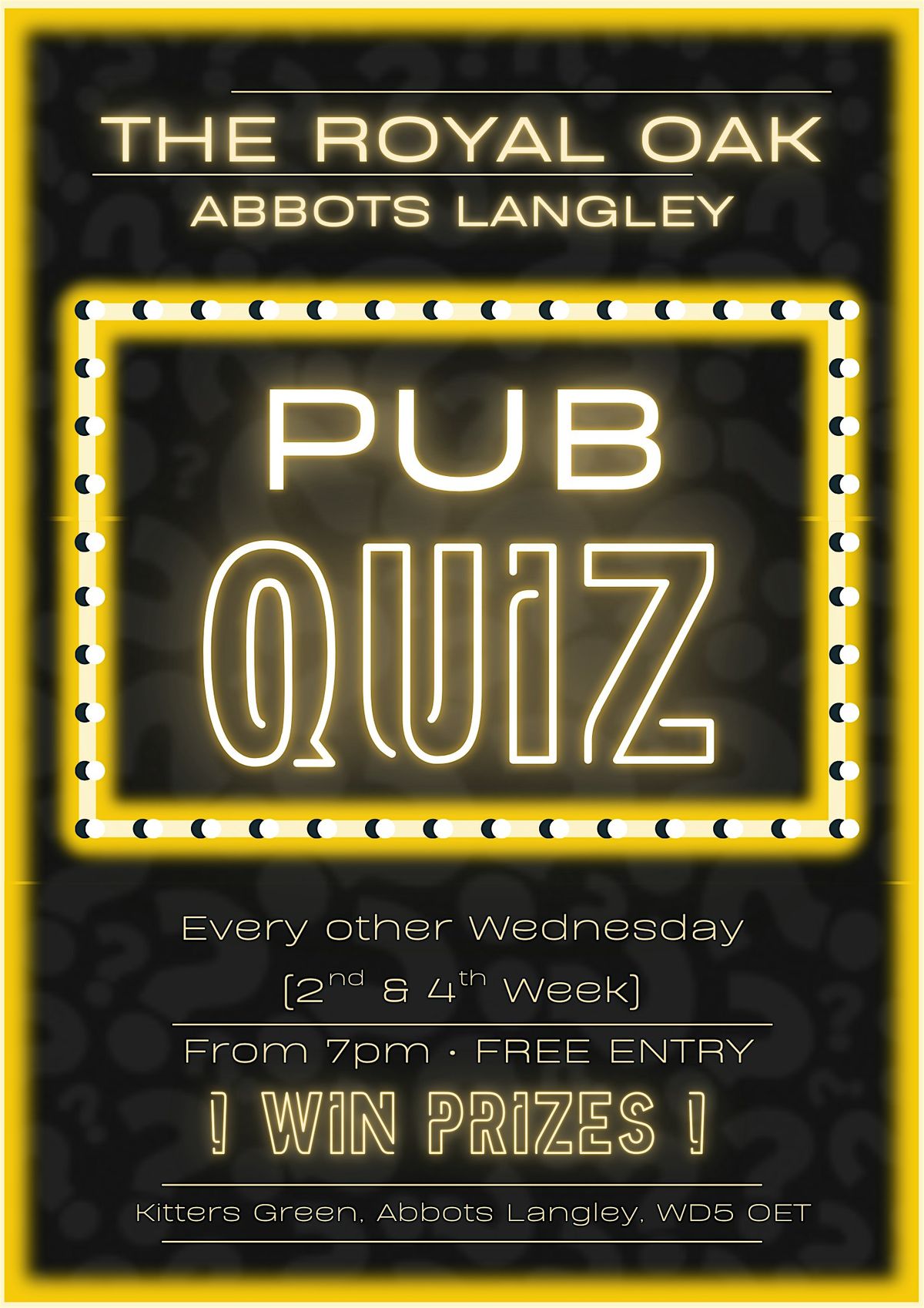 Pub Quiz, 12 November | Event in Abbots Langley | AllEvents
