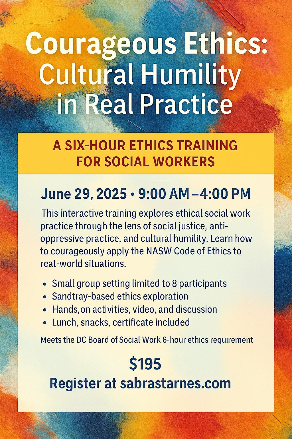 Courageous Ethics:Cultural Humility In Real Practice, 29 June | Event in Largo | AllEvents