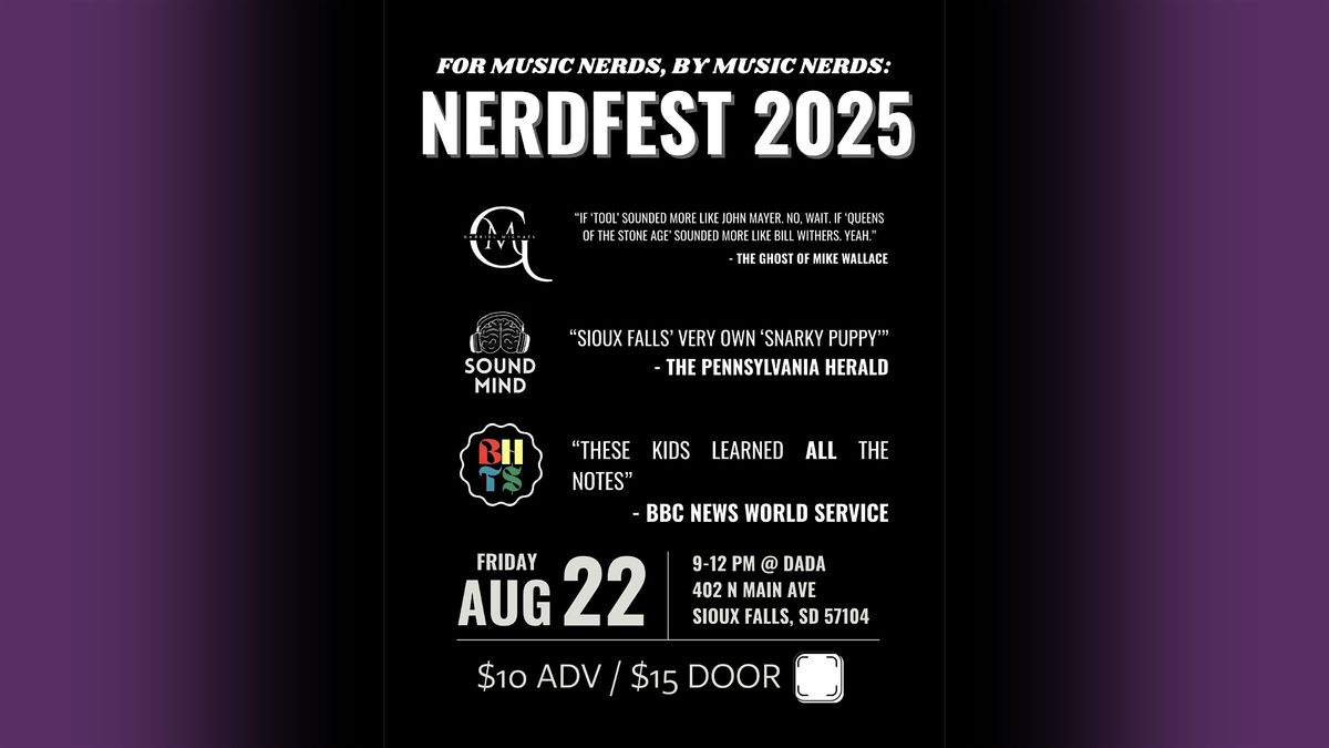 Nerdfest 2025 @ DADA, 22 August | Event in Sioux Falls | AllEvents