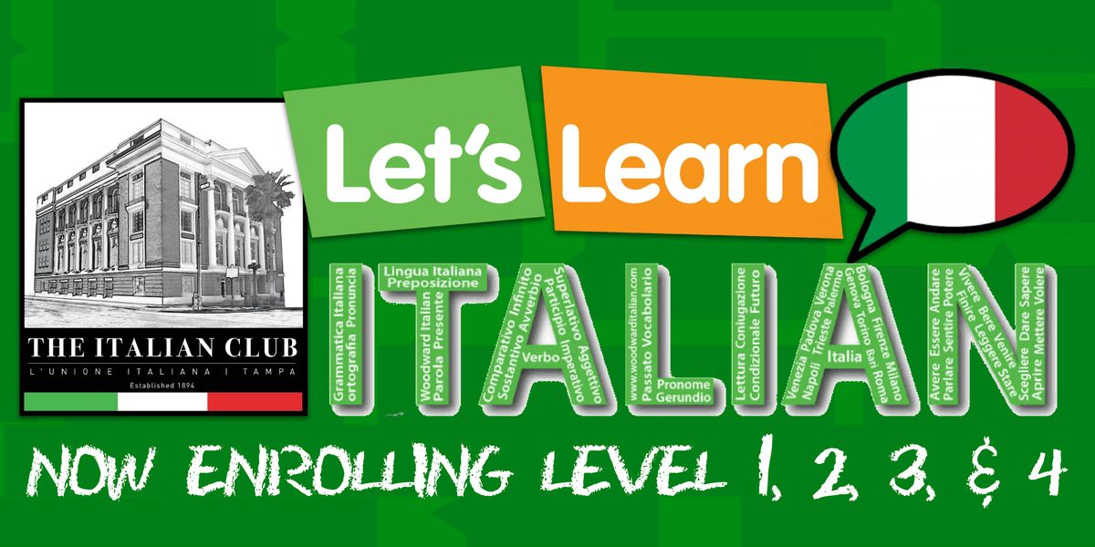Italian Language Program @ the Italian Club (Starting January 2026), 9 January | Event in Tampa | AllEvents