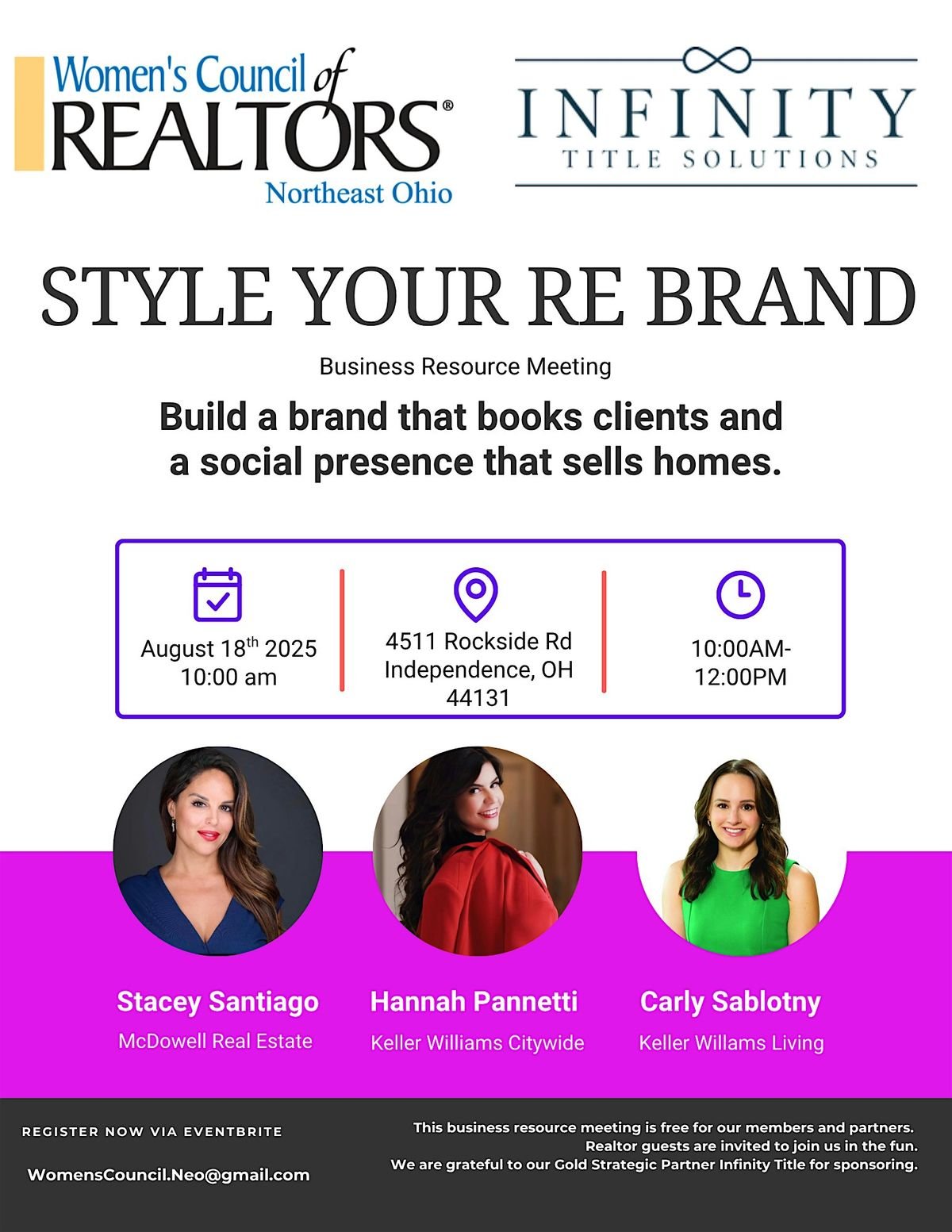 WCRNEO Style Your RE Brand, 18 August | Event in Independence | AllEvents