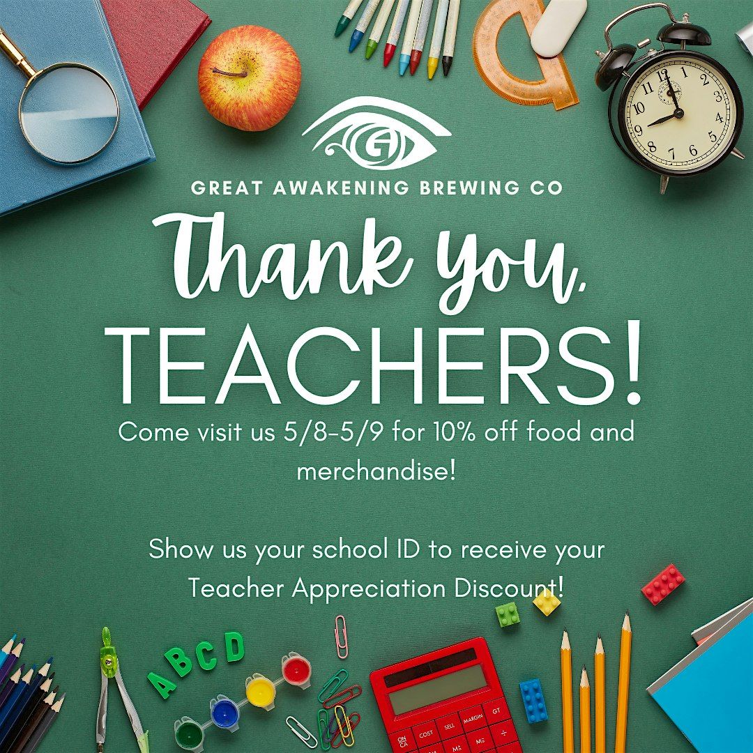 Teacher Appreciation Week! | Event in Westfield | AllEvents