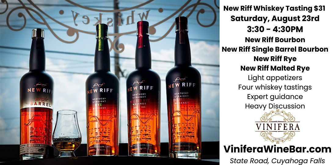 New Riff Distilling Whiskey Tasting, 23 August | Event in Cuyahoga Falls | AllEvents