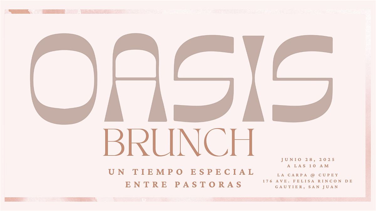 OASIS: Pastoras en Propósito, 28 June | Event in San Juan | AllEvents