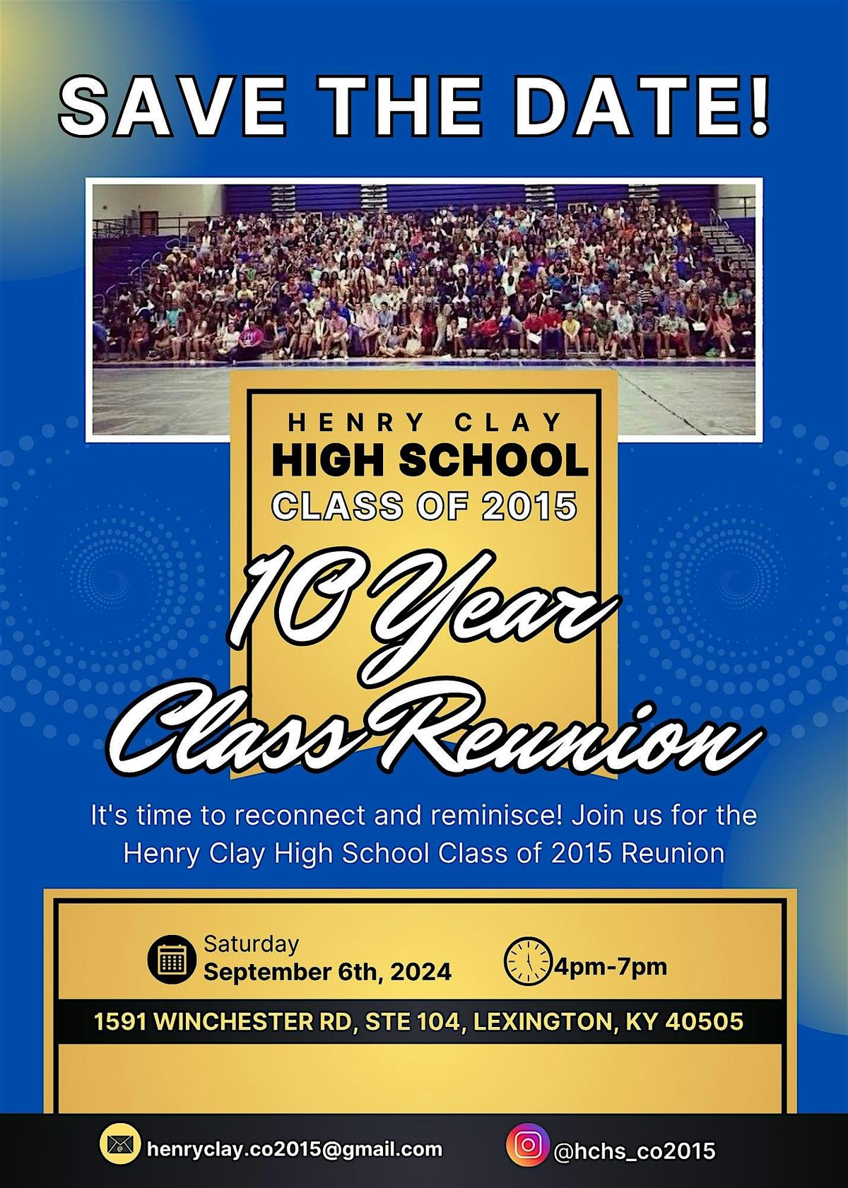 Henry Clay Class of 2015 - 10 Year Class Reunion, 6 September | Event in Lexington | AllEvents